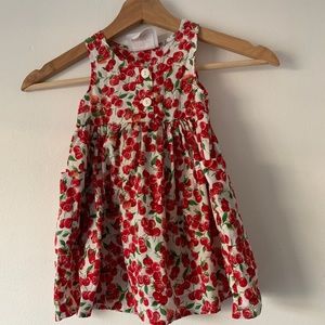 Girl's cherry and strawberry vintage dress